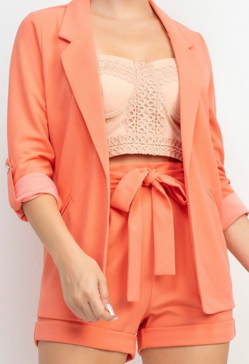 NANCY BLAZER PEACH